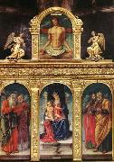 Bartolomeo Vivarini Virgin Enthroned with the Child on her Knee oil painting